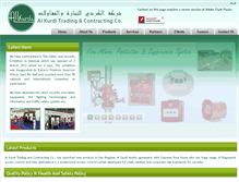 Tablet Screenshot of alkurdi.com.sa